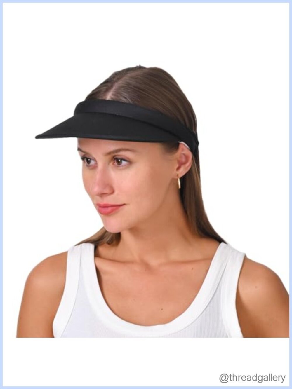Cotton Visor Hat Adjustable Wide Brim Sun Cap Golf Sports